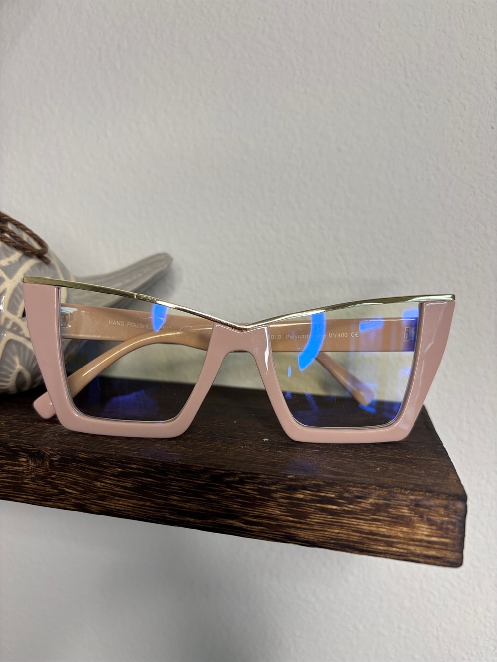 Stylish Pink Cat-Eye Blue-Light Blocking Glasses